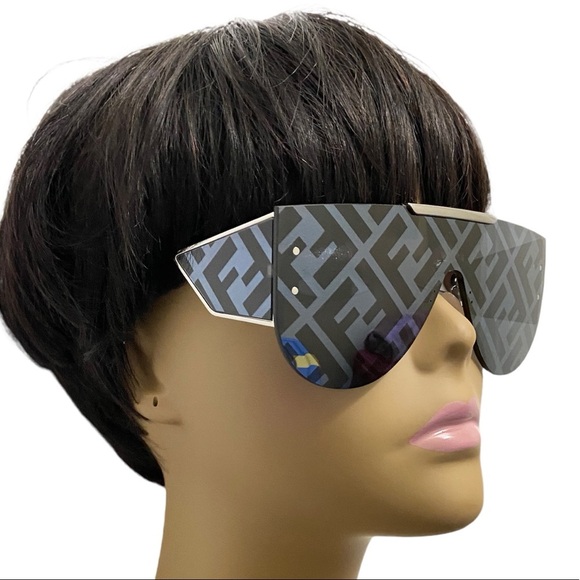 Fendi Accessories - FENDI 145mm Logo Shield Sunglasses
